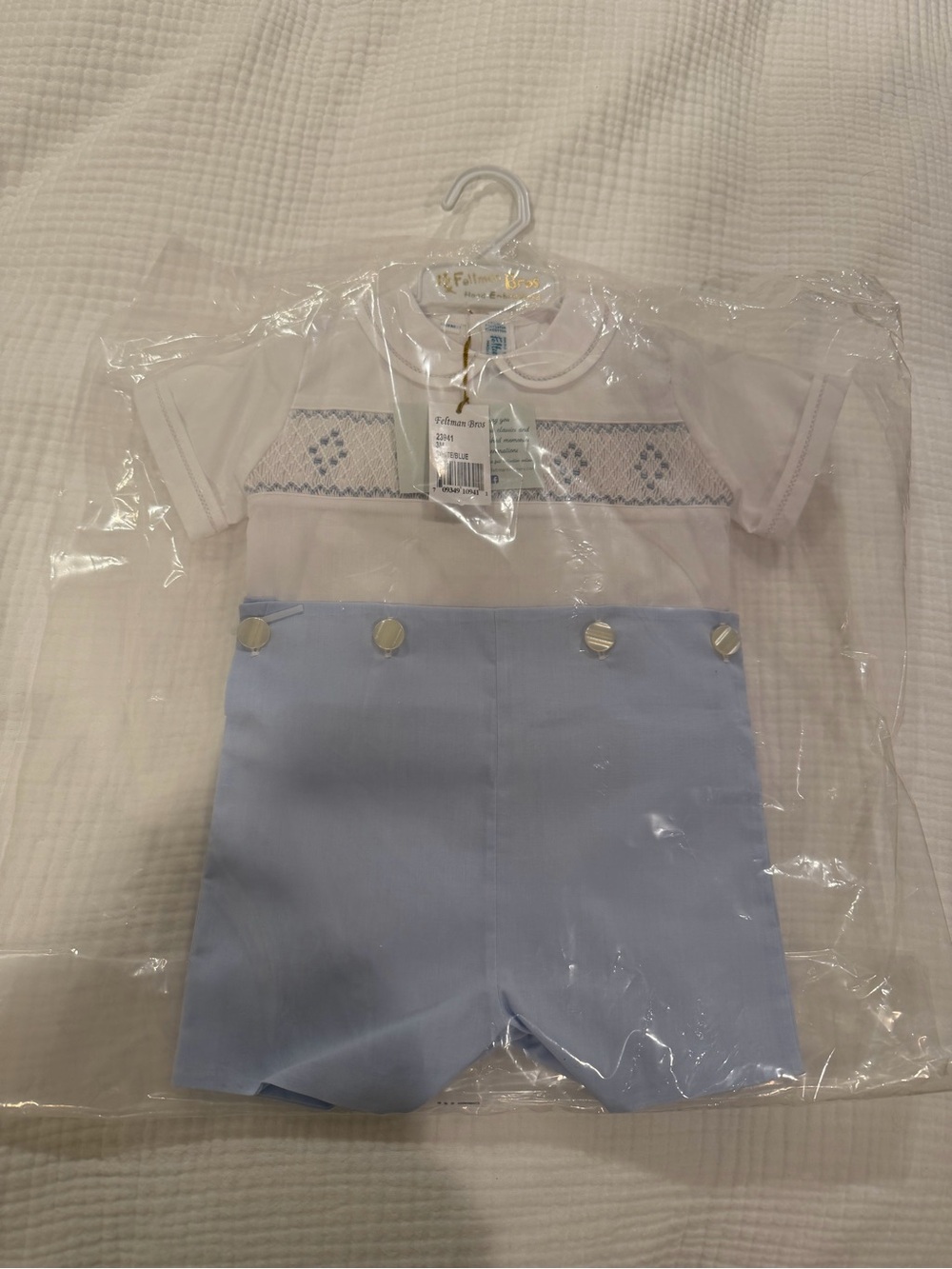 Feltman Brothers Smocked Diamond Bobby Suit